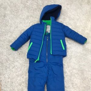 Snow suite blue